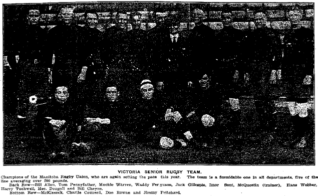 1922 Winnpeg Victorias